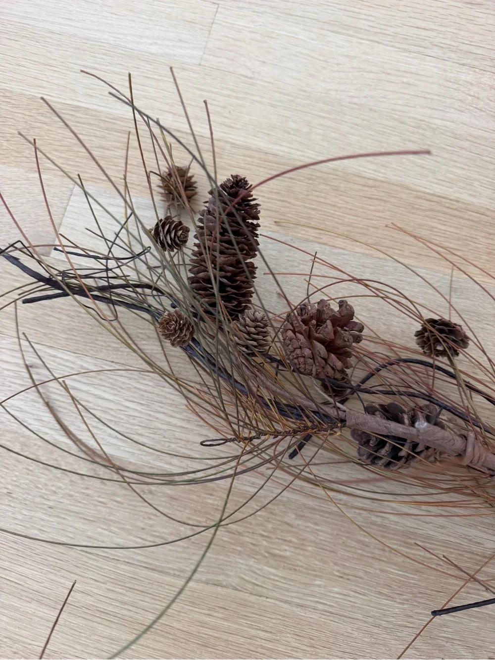 Hobby Lobby Brown Pinecone Garland with Sprigs
